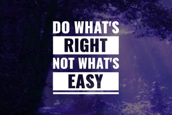 do whats right not whats easy text